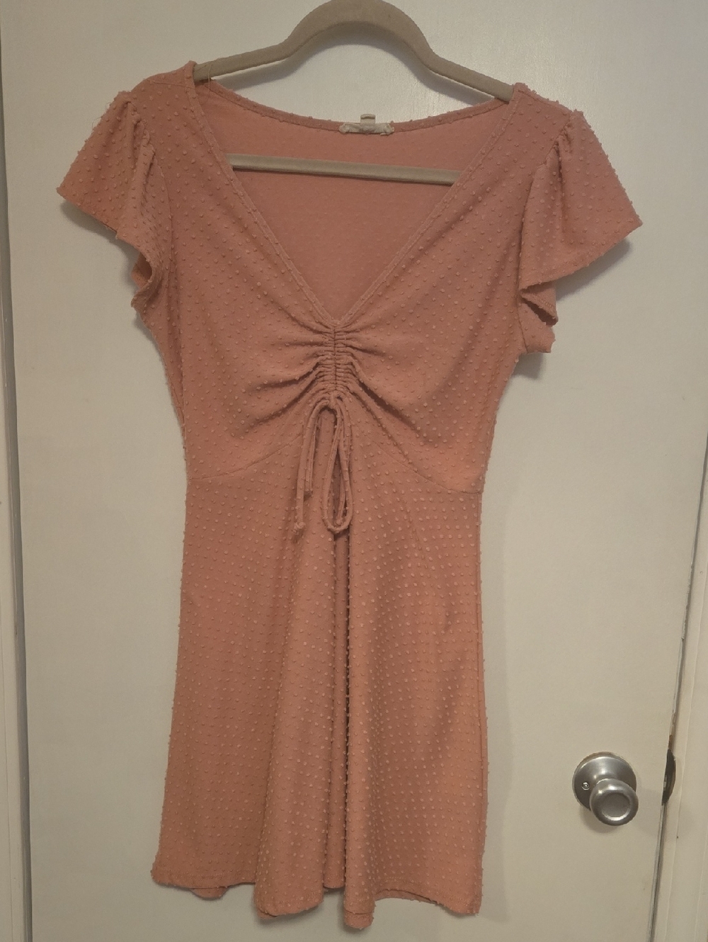 Rolla Coster Pink Dress With Gathered Bodice